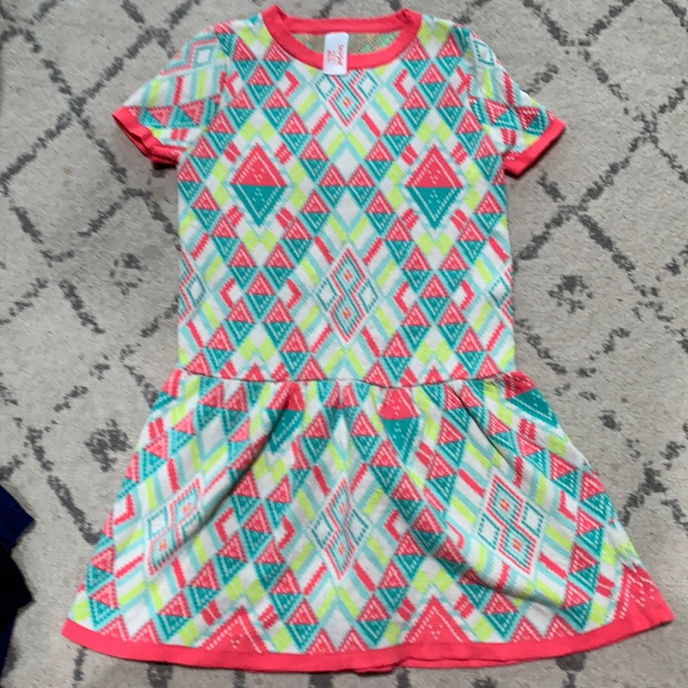 Cat and Jack boho pattern sweater dress sz 7/8